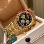 ROLEX Steel Rainbow Dimand Daytona 40mm Watch